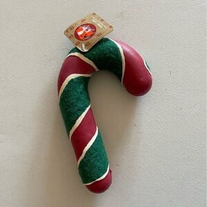 Dog Toy: Candy Cane Tennis Stick NWT